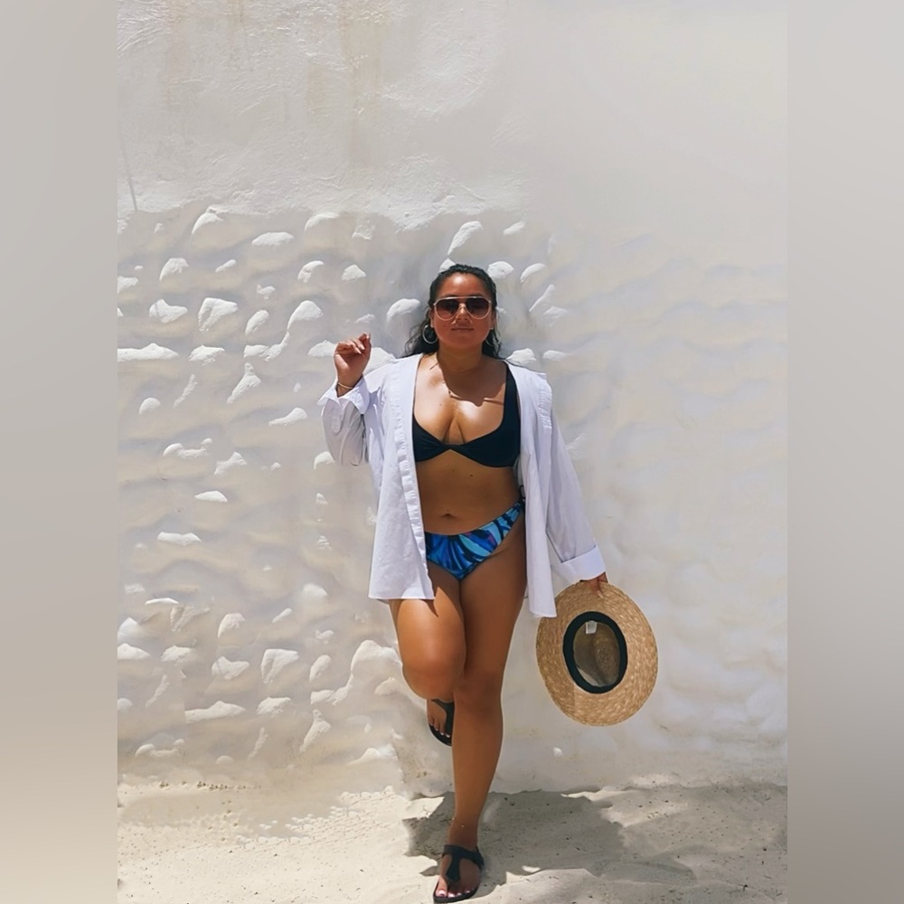 Blue multicolor swimsuit, bottoms